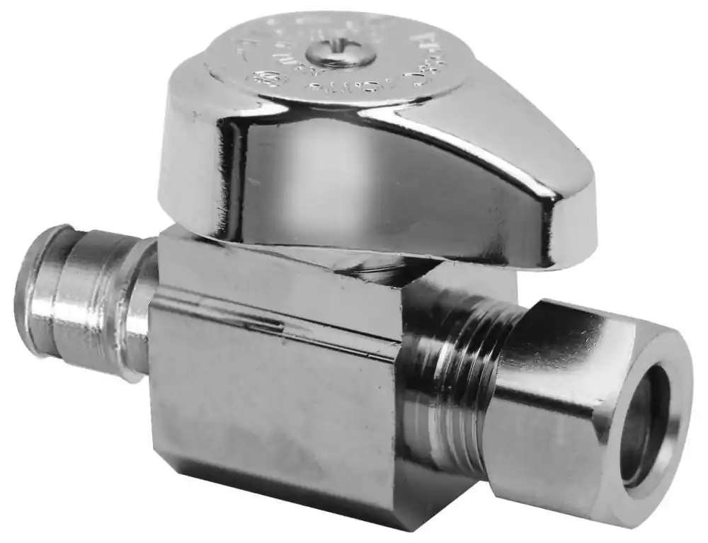 BrassCraft G2CEPX14XC Water Supply Stop Valve 1/2 x 3/8 PEX Barb x Compression