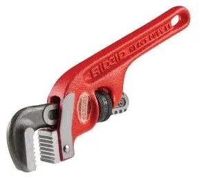 Ridgid 31055 1 Jaw Capacity, 8 L, Steel, Heavy Duty, End Pipe Wrench