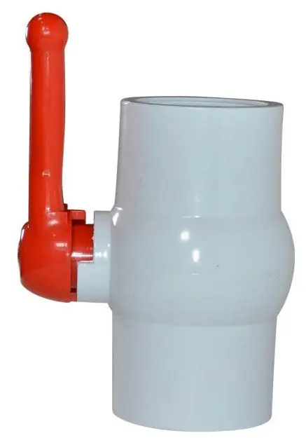 NDS E1310-30 3 Slip x Slip 150 PSI Schedule 40 White PVC Lever Handle Ball Valve