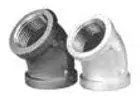 Matco-Norca MGL4511 4 x 4 FPT x FPT Class 150 Lead-Free Galvanized Malleable Iron 45D Elbow