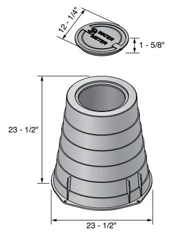 SK0454755-US20260702-105043-0 NDS D2400-18LOCSB 18 Overlapping Locking Solid Plastic Black Cover - Image 1