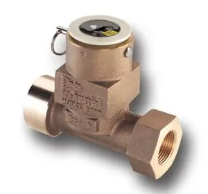 SK0455779-US20260702-105043-0 Veris Industries U001-0010 Tee Meter Brass Flow Sensor 1 Cast Brass Tee - Image 1