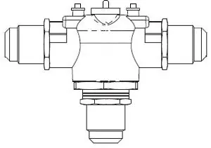 Schneider Electric VM3252 Valve Body 3-Way Mixing 1/2 in Erie PopTop