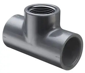 SK0458240-US20260702-105043-0 Spears 802-010 Tee Fitting PVC Schedule 80 1 Inch Socket x Socket x FIPT - Image 1