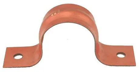 Jones Stephens H15100 1 in. 2-Hole Pipe Strap in Copper Clad