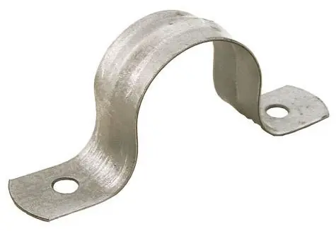 SK0458650-US20260702-105043-0 Jones Stephens H13400 Pipe Strap 2-Hole 4 Galvanized - Image 1