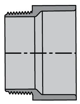 Spears P109-020C 2 CPVC LabWaste Male Adapter MPTxHub
