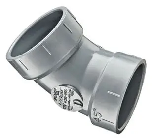 Spears P321-020C LabWaste 1/8 Bend Hub x Hub CPVC Pipe