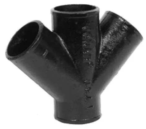 Charlotte Pipe and Foundry 00235 NHP3DY 3 No-Hub CI Double Wye